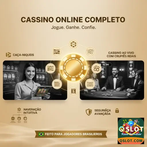 Experiência de cassino online com slots e jogos de mesa.
