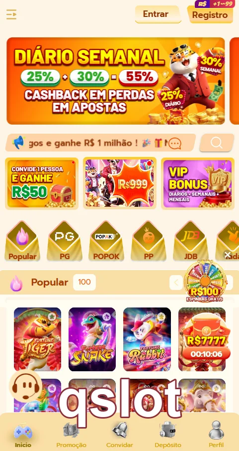 Dados sobre saques rápidos no qslot